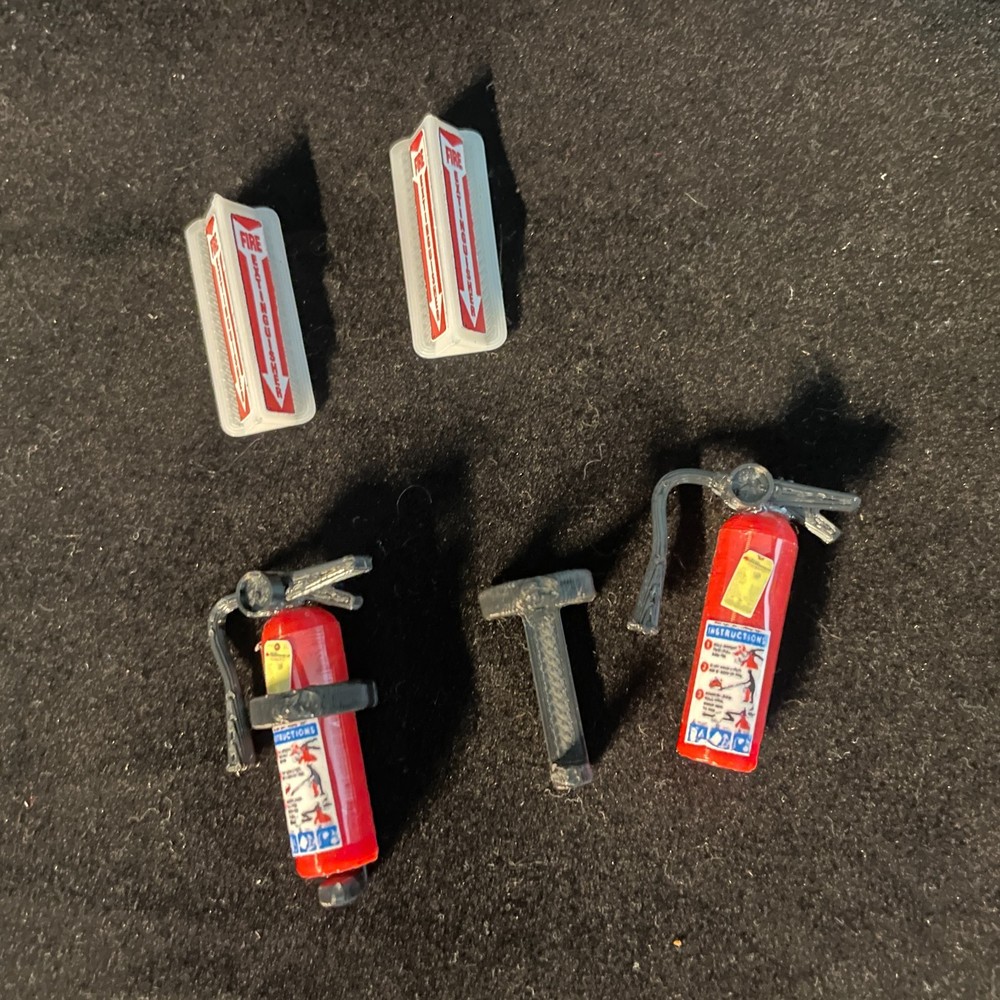 Fire Alarm Pull Station Control Panel Extinguisher Hose 3D Printed (PLA) GI Joe