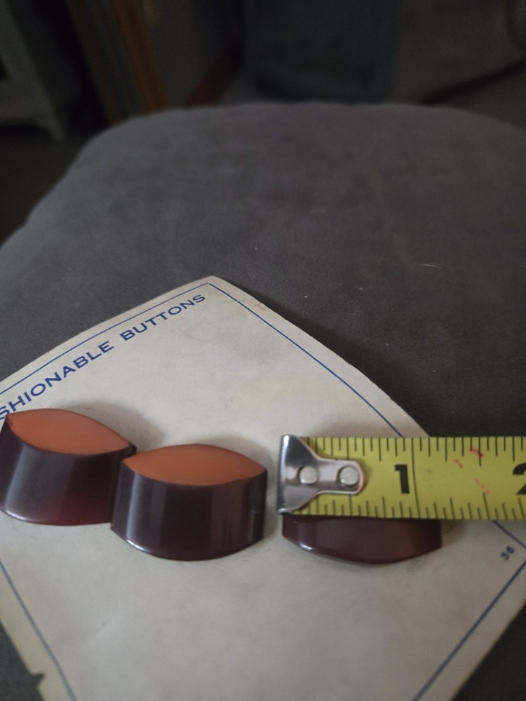 3 Vintage Art Deco Buttons