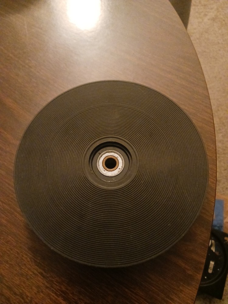 Vtg BSR Mini Changer Replacement Turntable Platter Metal Plastic Mat Small