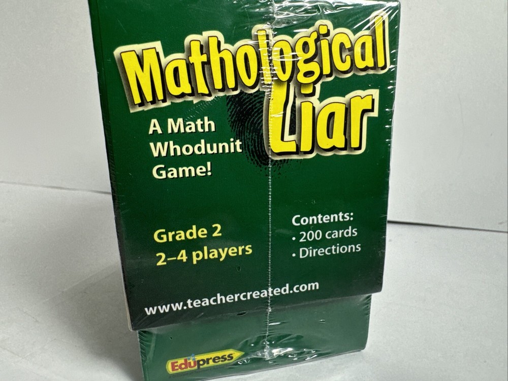 NEW Mathological Liar: A Math Whodunit Game by Edupress, Grade 5