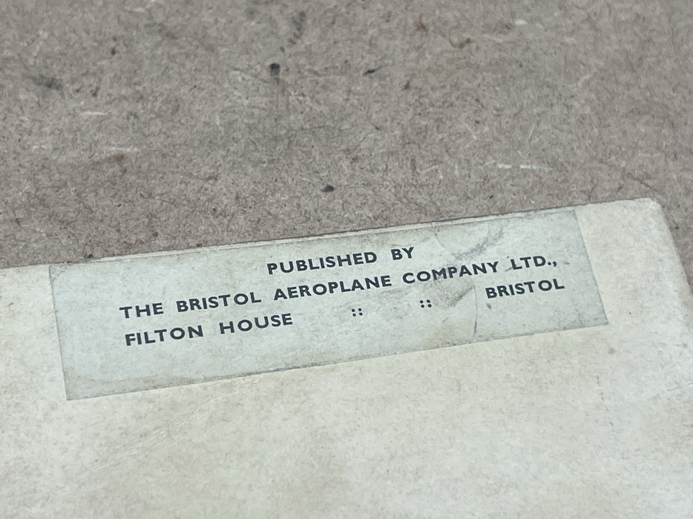 WW2 Bristol Hercules Aero Engine Descriptive Pocket Book