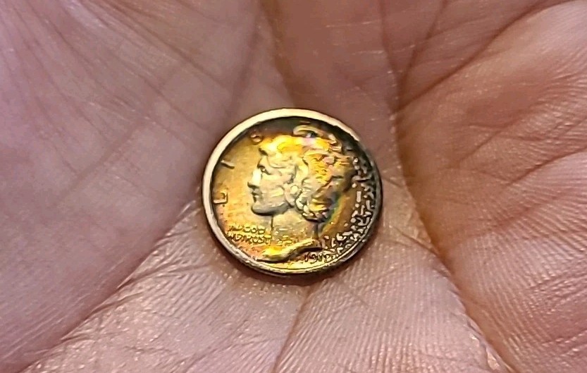 1919 P MERCURY DIME F+/XF BEAUTIFUL TONE