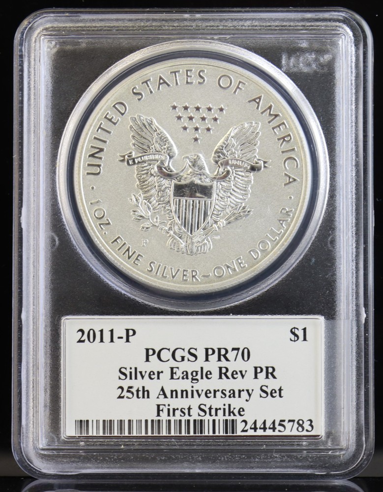 2011-P American Eagle Reverse Proof Mercanti Signed PCGS PR70
