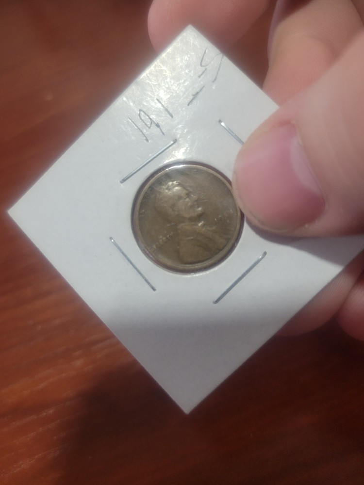 19- -S Wheat Penny Serious Grease Error