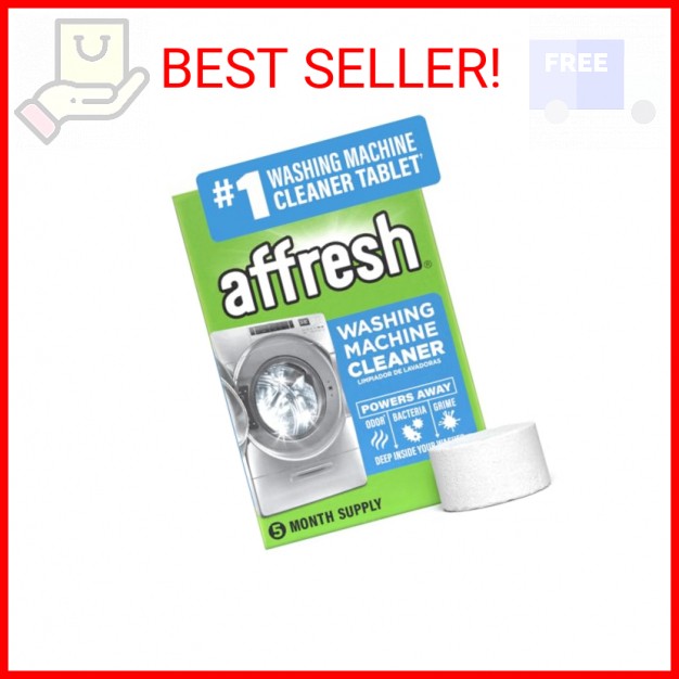 Affresh Washing Machine Cleaner, Helps Power Away Odor Causing Bacteria & Grime