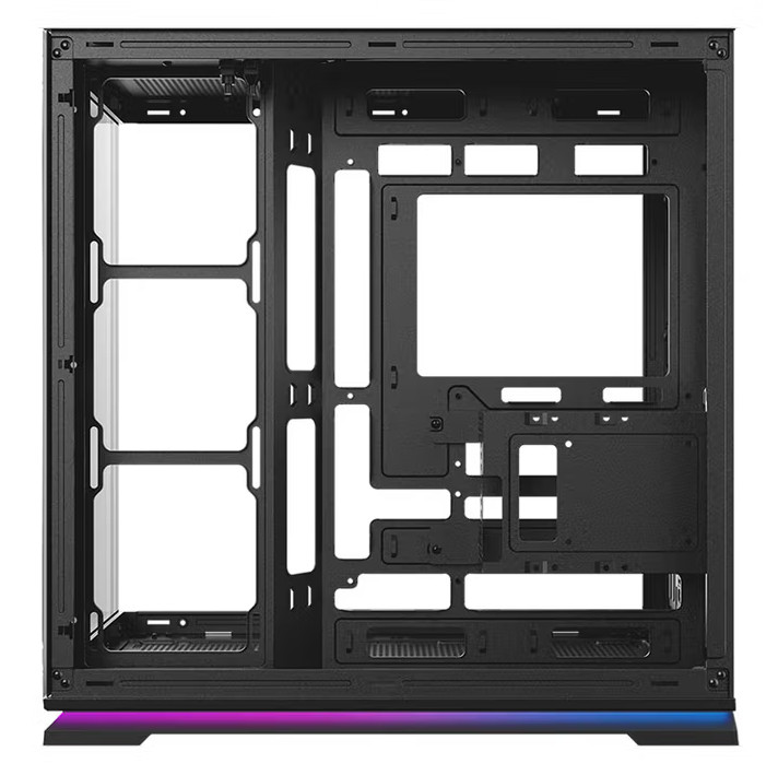 SAMA Image Fly Light Black Case - Hidden LED Strips, Back-Insert Motherboard