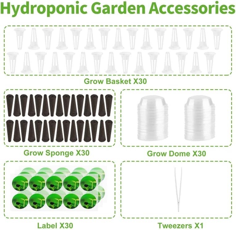 121pcs Hydroponic Pods Kit, Seed Pods Kit for Aerogarden,Grow Anything Kit