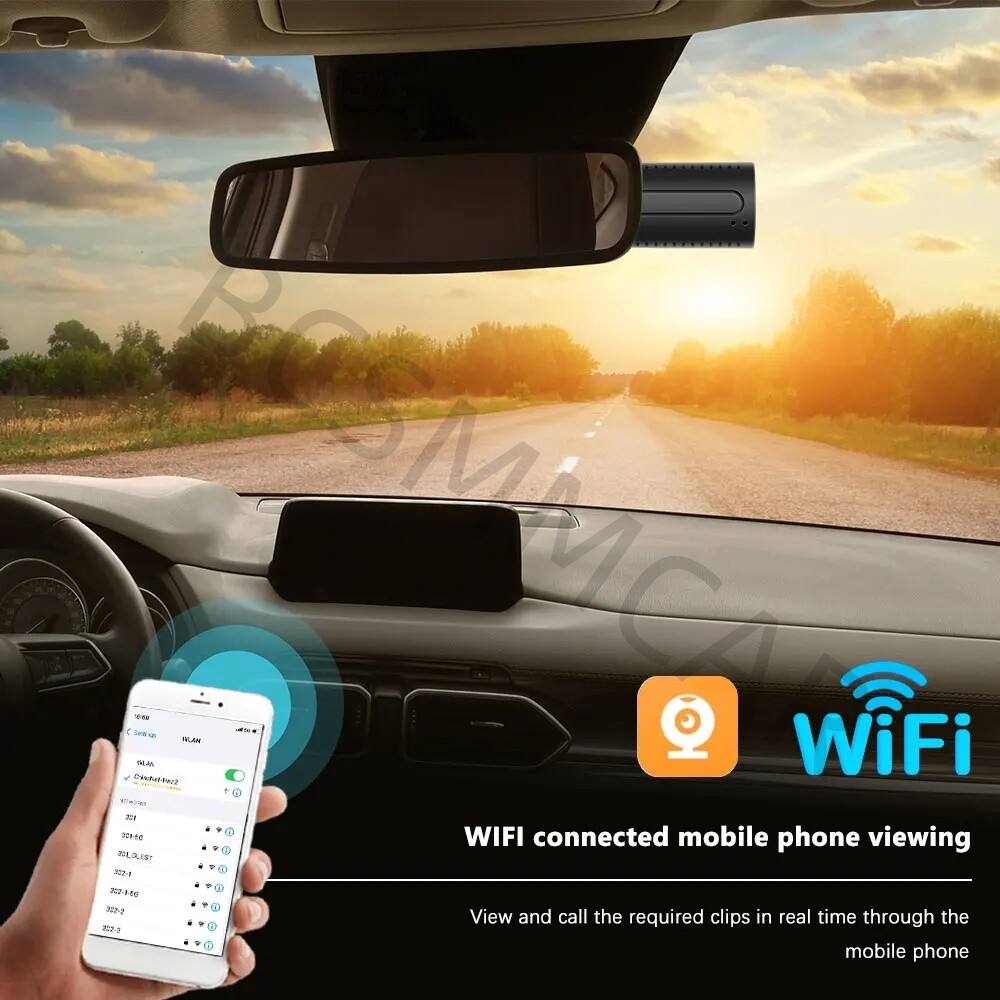 Wifi Hidden Car Dash Cam DVR Full HD Dash Mini Camera Video Recorder G-Sensor