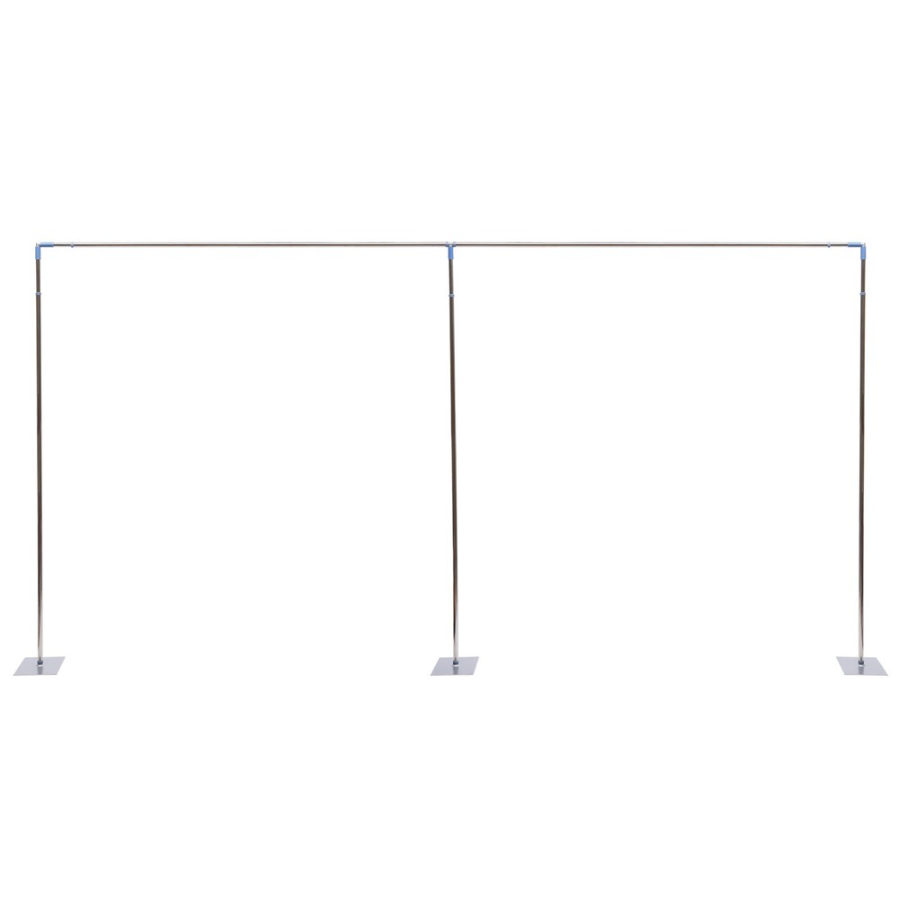 10x20ft Backdrop Stand Pipe Kit Background Support Curtain Frame w/Steel Base