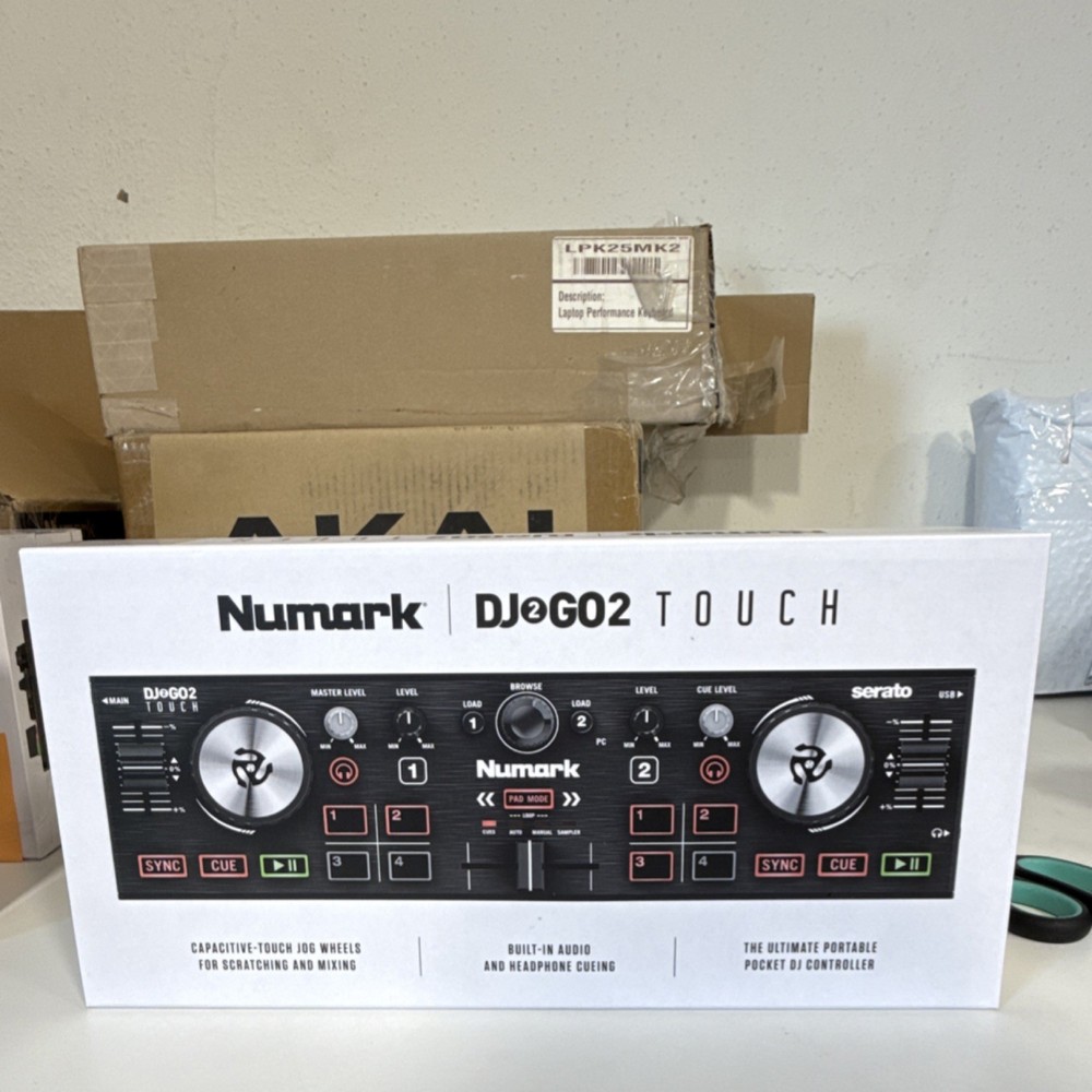 Numark DJ2GO2 Touch Portable Double Deck Controller Touch Jog Wheels Mixer
