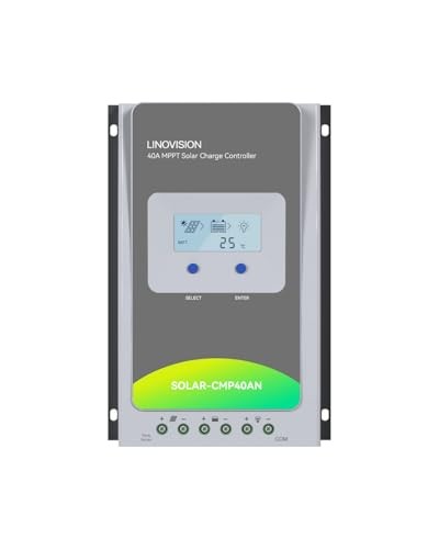 12V/24V 40A MPPT Solar Charge Controller with RS485 Remote Control and Cloud