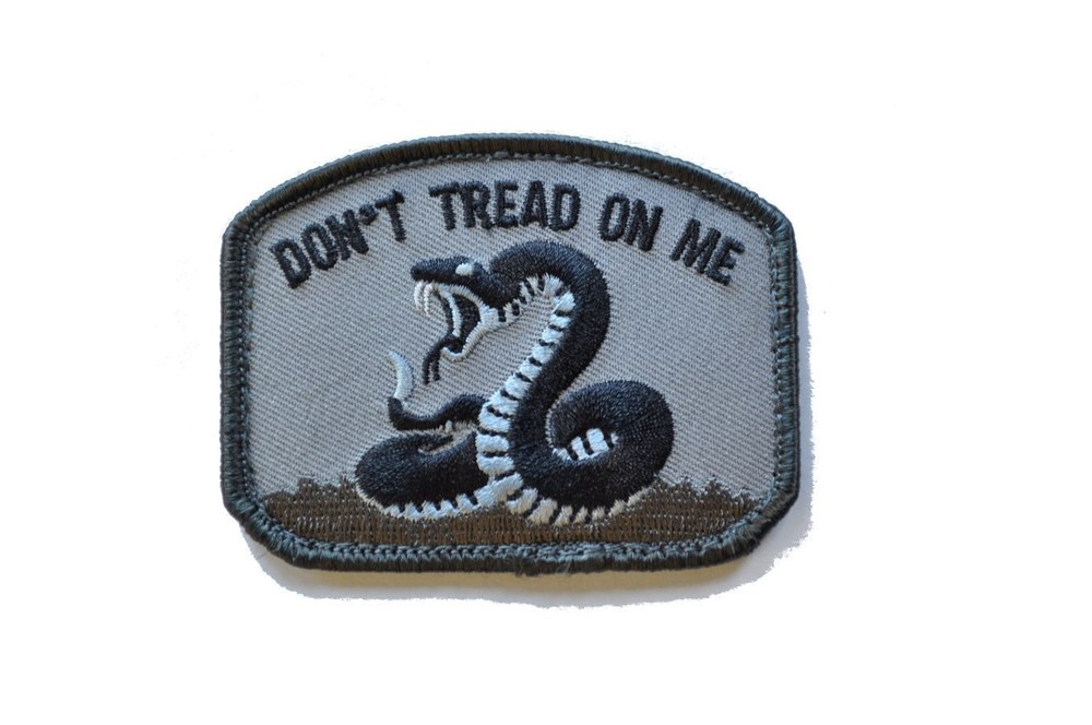 Milspec Monkey MSM Morale Patch Nylon - Don't Tread On Me - SWAT pattern - NEW