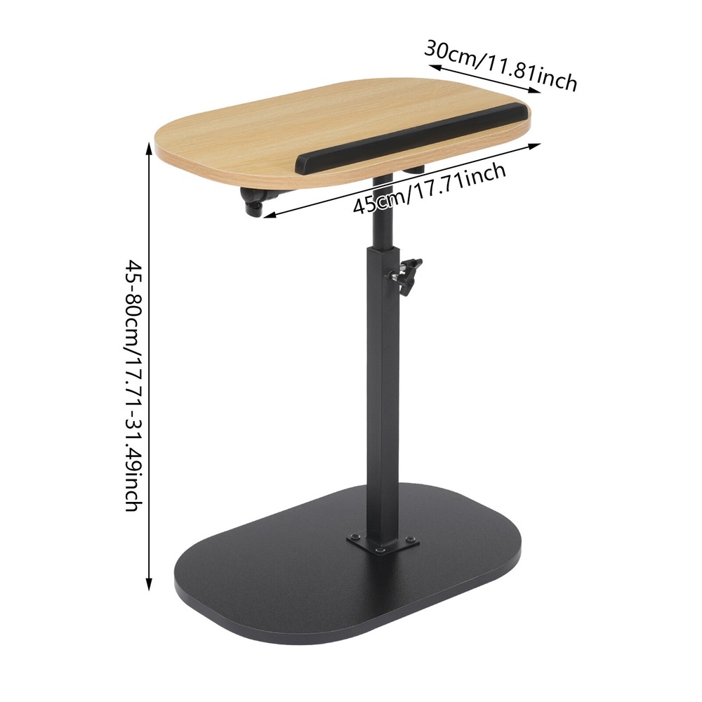 C-shaped Side Table Small Coffee Table Height Adjustable Bed Sofa Side Table