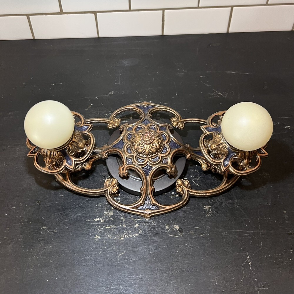 Flush Mount Double Socket Rewired Beautiful Nice 82C