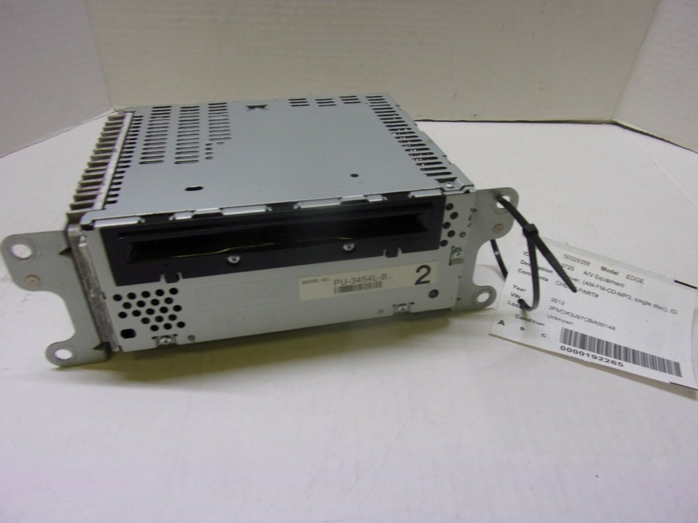 FORD EDGE 2012 A/V Equipment receiver, (AM-FM-CD-MP3, single disc)