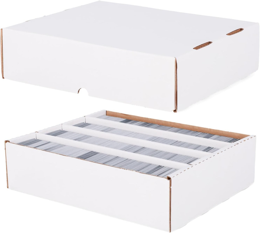 3200 Count Storage Box (Full Lid) -5Ct | Cardboard Storage Solution for Trading