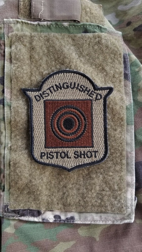 Distinguished Pistol Shot Marksman Patch – OCP Colors - New