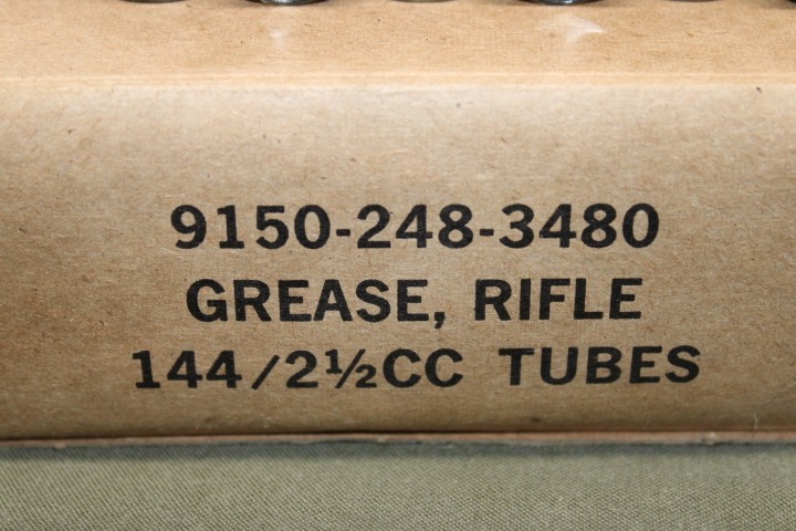 6 US Military Issue Vietnam Era Rifle Grease Pods M1 Rifle Butt Stock 6 NOS
