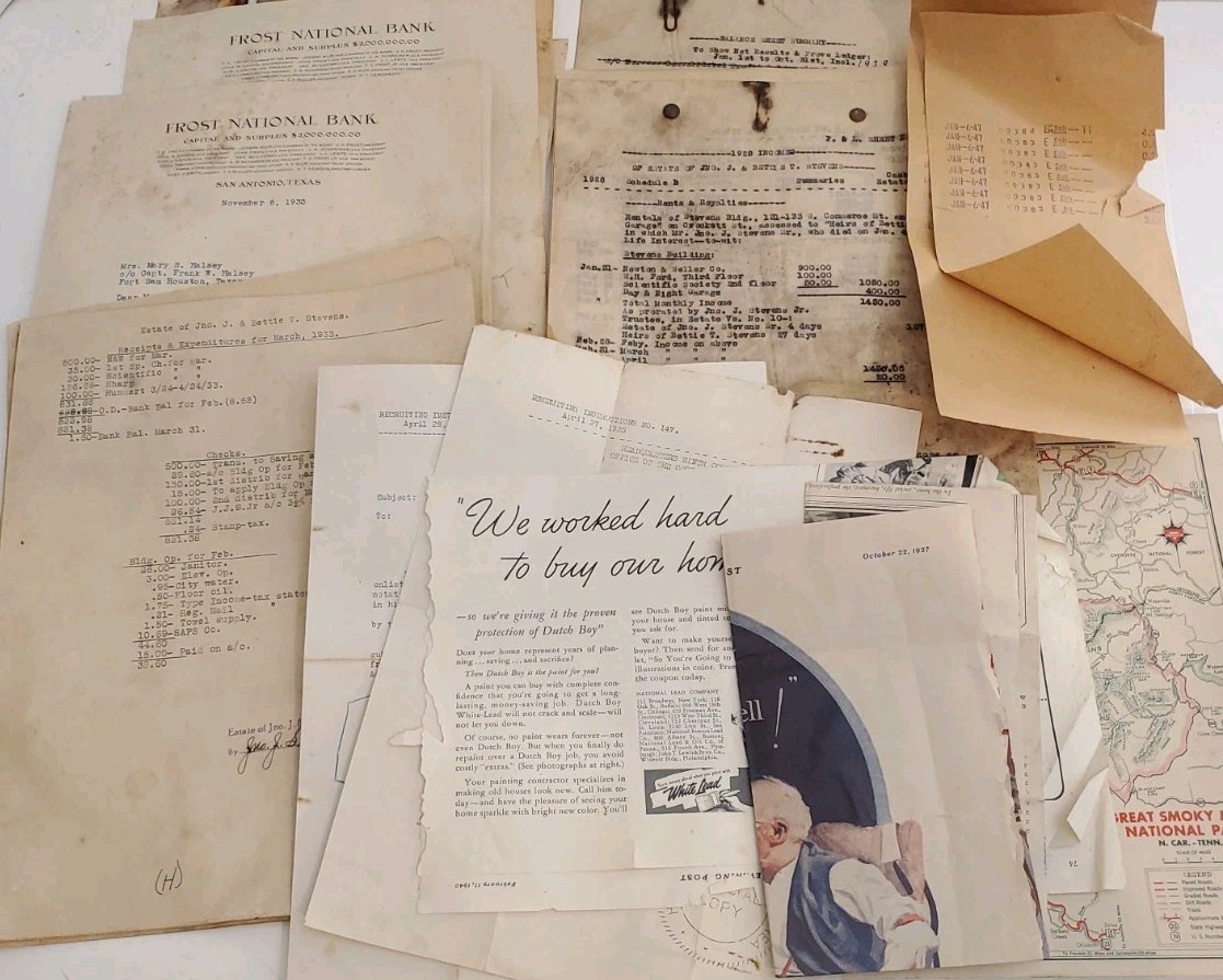 Huge 13.8lb Frank W. Halsey Army Estate Ephemera Lot 1910s-1950s VPI Chilkoot ++