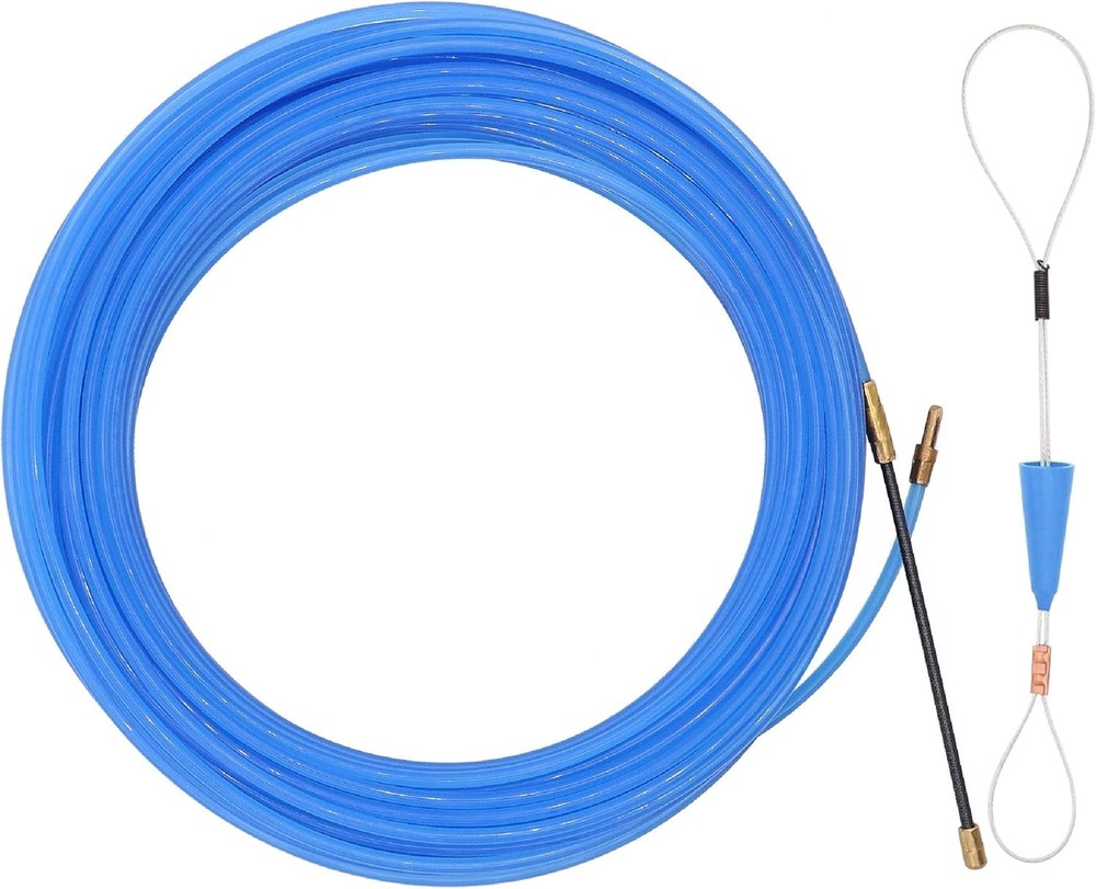 65 Feet Fish Tape Wire Puller Through Wall, Electrical Pull 65
