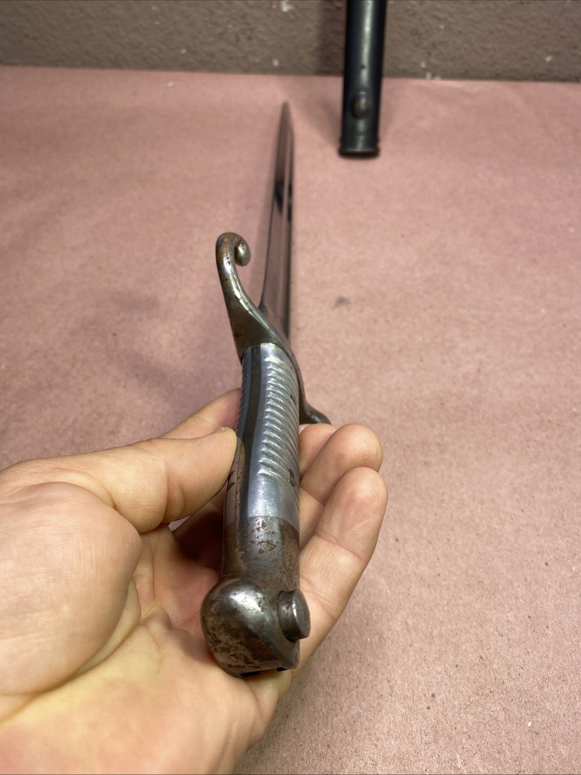 Weyersberg KirschBaum & Co Solingen Modelo Argentino 1891 Bayonet w/Scabbard