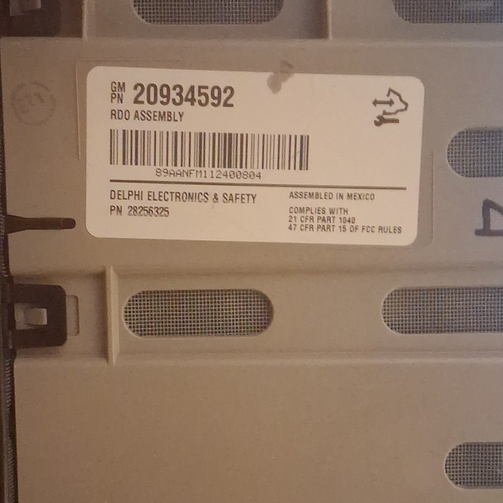 Stereo From A 2012 Chevy Silverado