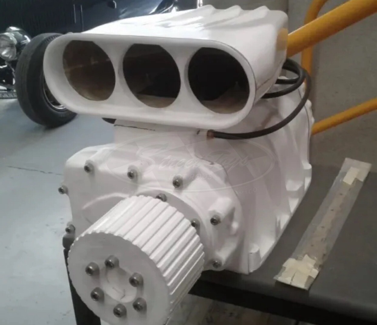 6-71 blower/supercharger fiberglas replica wall art man cave hot rat rod scoop