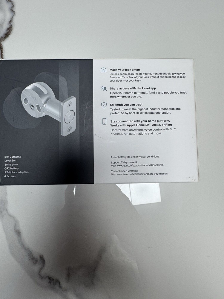 Level Bolt Smart Deadbolt Lock