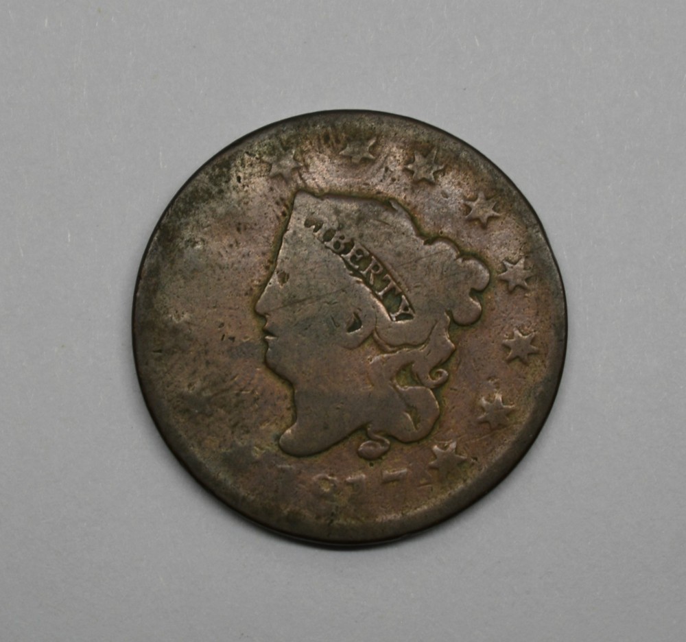 1817 Cornet Head Large Cent #EB12546