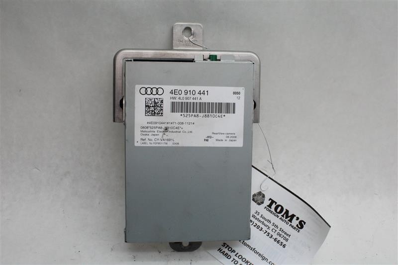 Used Park Assist Camera Control Module fits: 2009 Audi A8 Driver Assist RH trunk