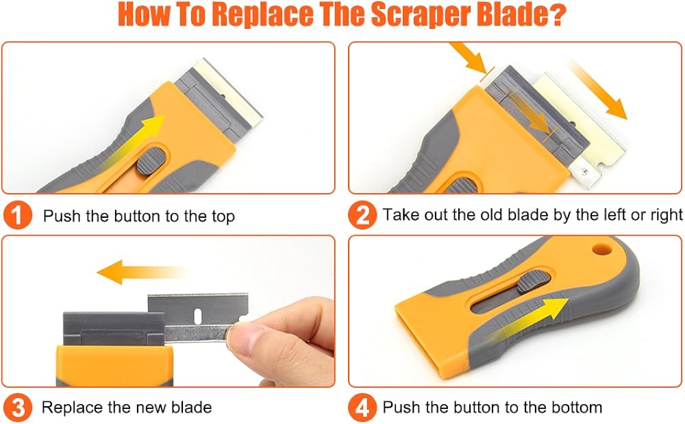 Blade Scrape with Extra Blades, Scraper Tool, Blade