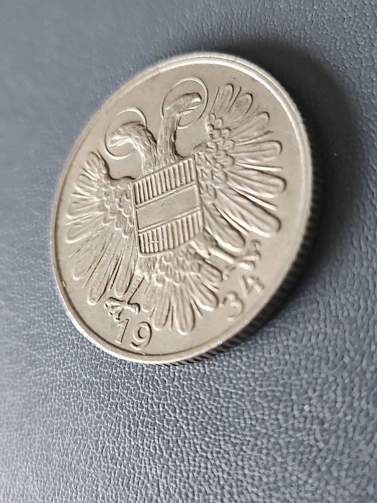 Austria One Schilling Coin 1934 UNC
