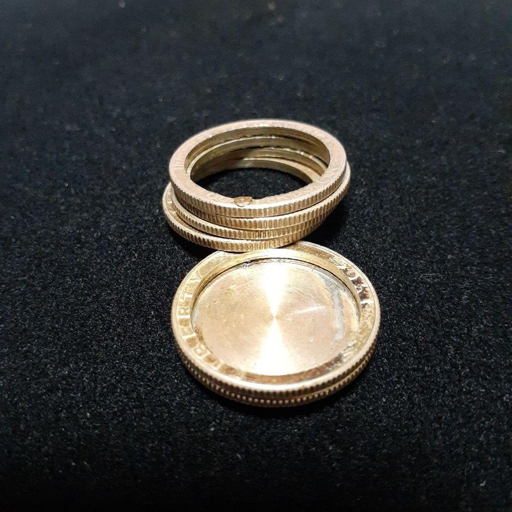 Second hand magic tricksB147 coin magic stack coin silver coin