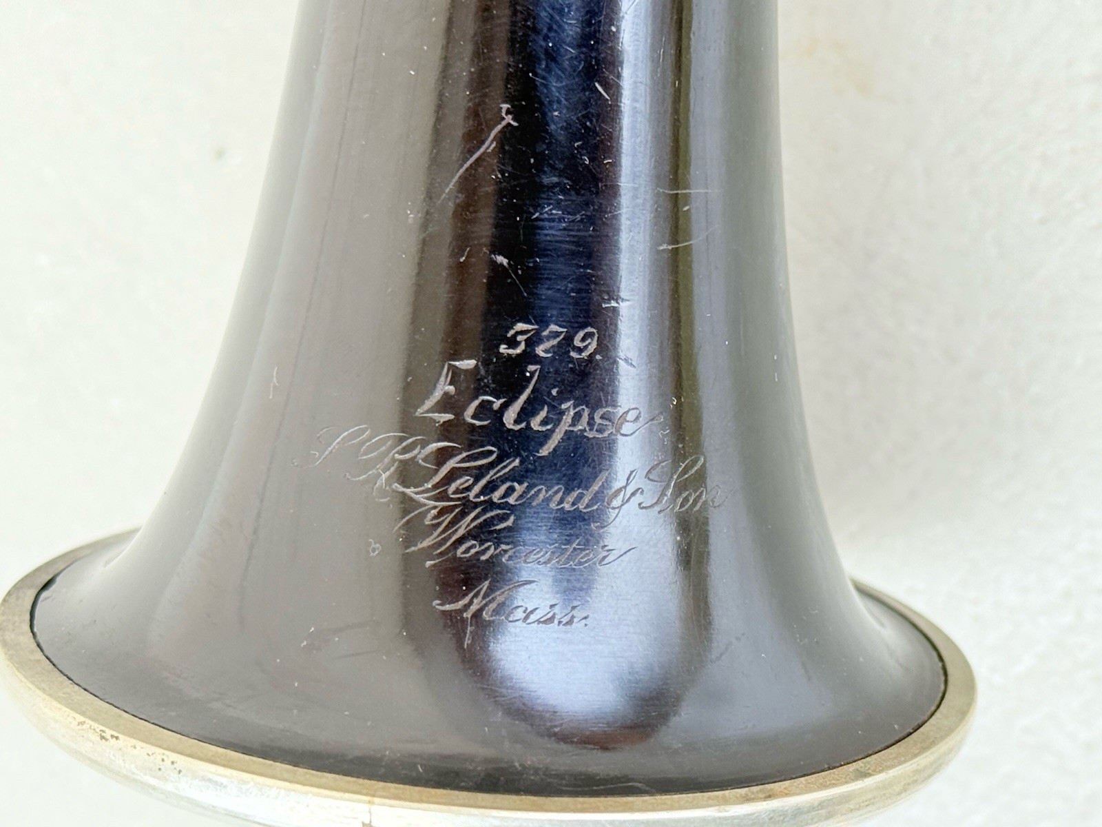 Vintage Rare Leland & Son Eclipse Worchester Mass Clarinet Instrument