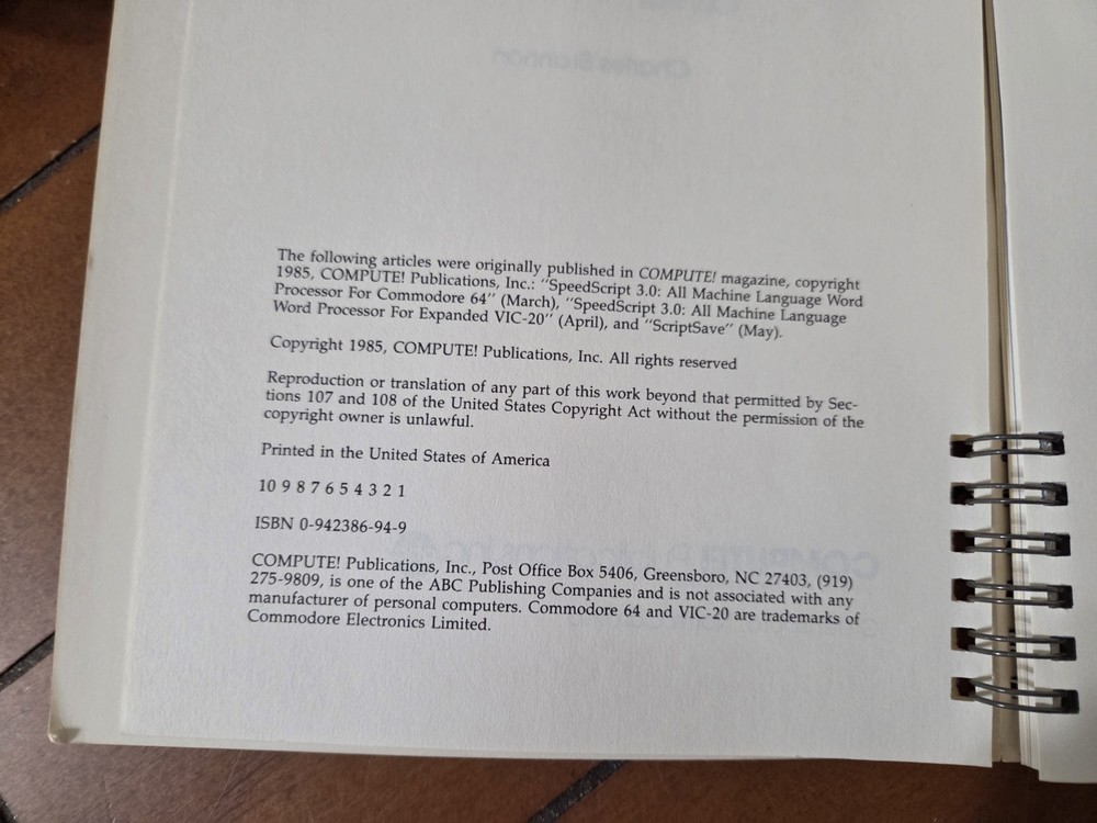 Set of 3 Vintage manuals Oxford Pascal, Pascal Programming, SpeedScript Comm. 64