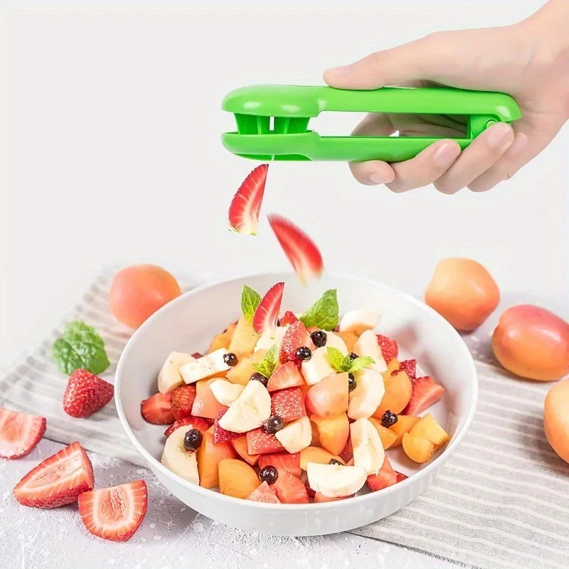 Grape Cutter, Green Multi-functional Fruit And Vegetable Cutter, Bladeless Creat