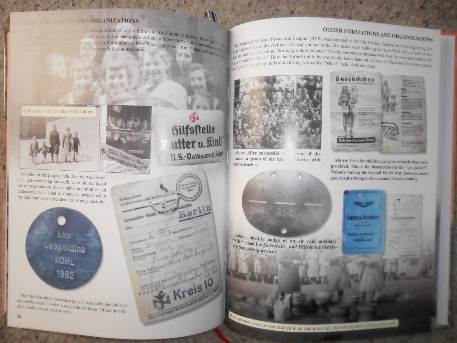 WWII German Women, Helferin Rot Kreuz womens organizations hard cover book.