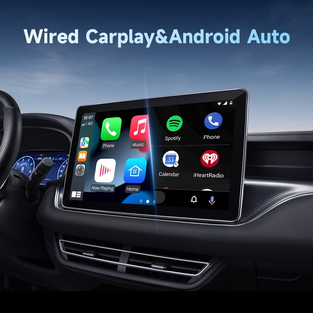 Android Auto Wireless Adapter Wireless CarPlay Adapter Plug Play Radio 2 in 1
