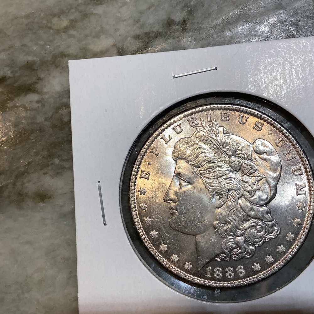 1886 Silver Morgan Dollar BU