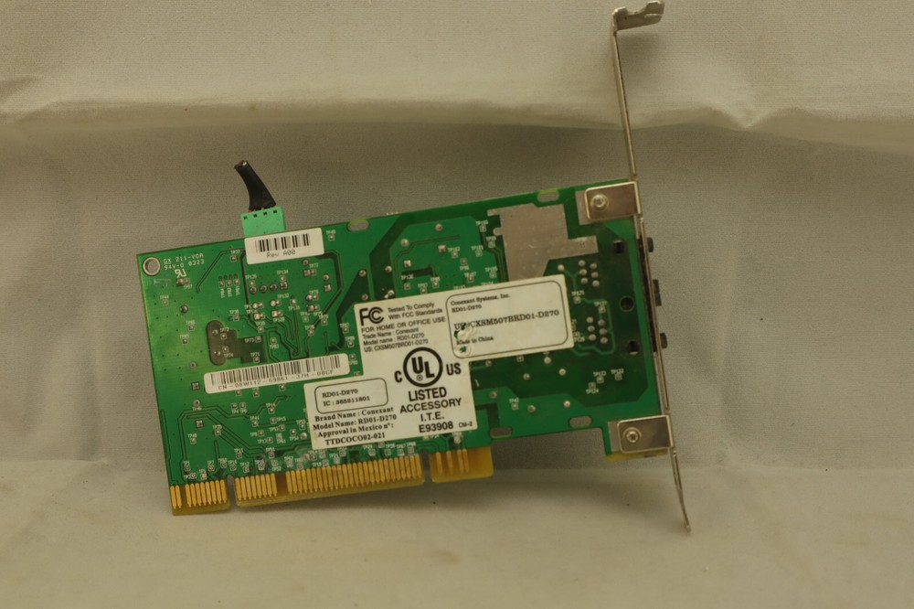Conextant Systems RD01-D270 Desktop Computer PCI Modem Card