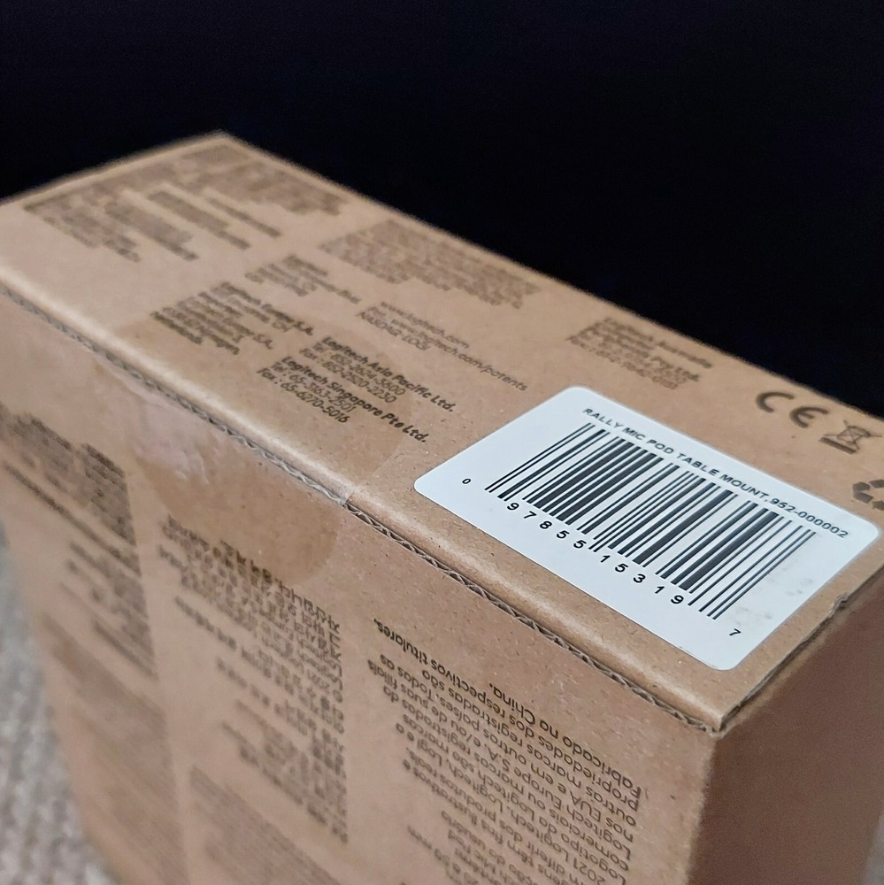 Logitech Rally Mic Microphone Pod Mount for Desktop or Ceiling [Graphite]