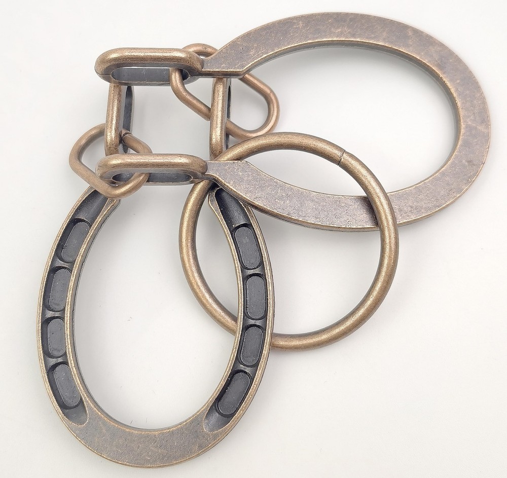 Traditional Brain Teaser, Classical Metal Horseshoe Puzzle (Bronze, Normal)