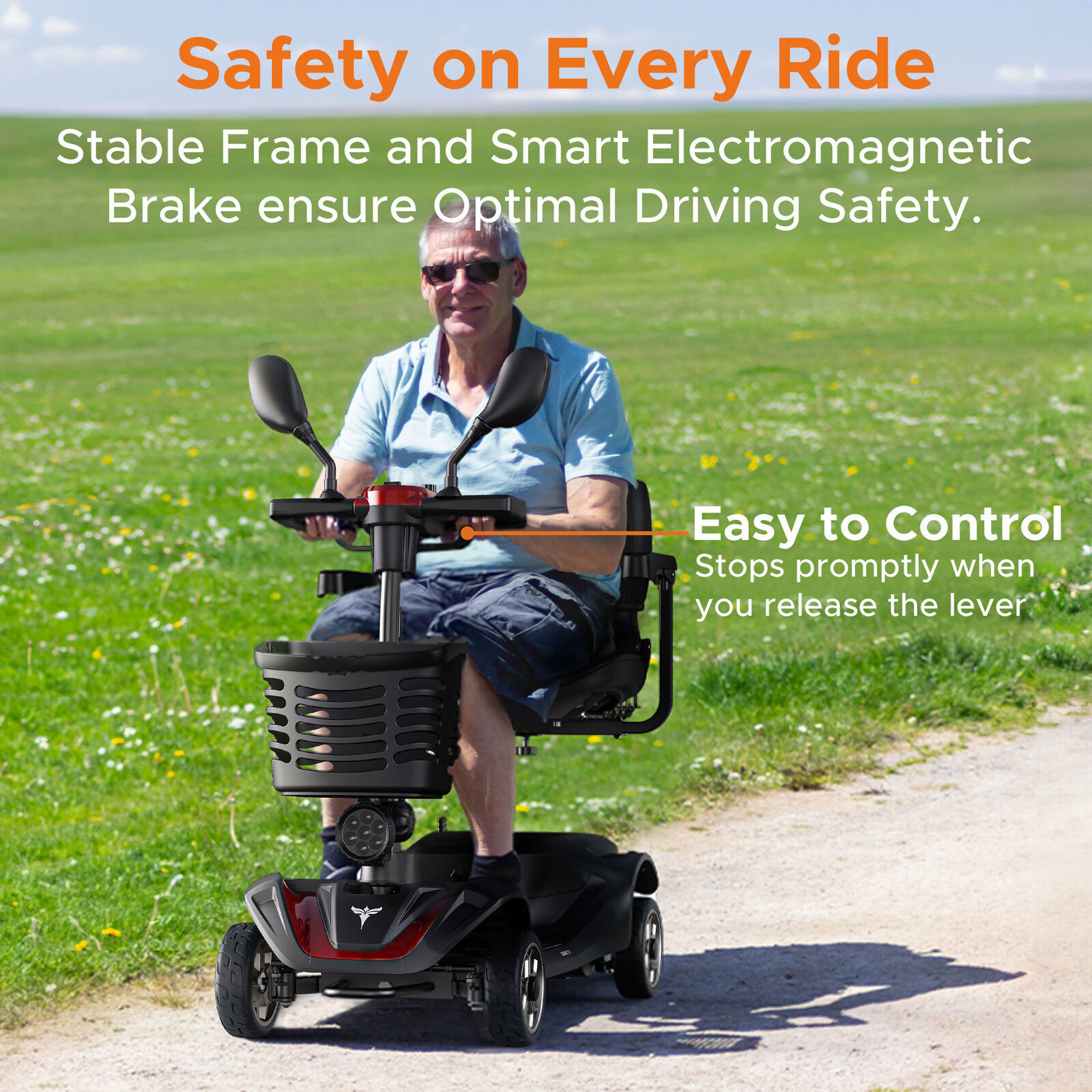 ENGWE Mobility Scooter Electric Wheelchair 4 Wheel Folding Electric Scooter New