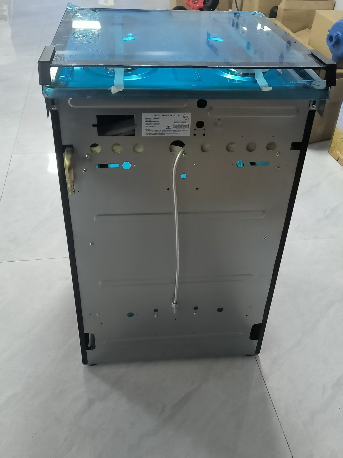 20" Free Standing Gas Stove Oven Range,4 Burner LPG Cooktop with 60L Oven