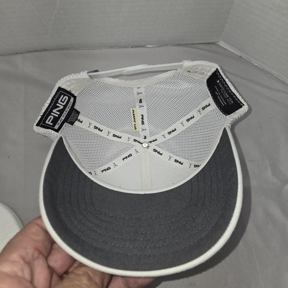 Ping Golf Trucker Hat White Adjustable Snapback Cap Euc Yupoong 101