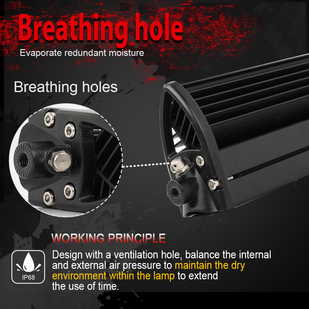 For Kawasaki Teryx KRX 1000 Roof 42'' Led Light Bar+3'' Dual Color LED Pods Kits