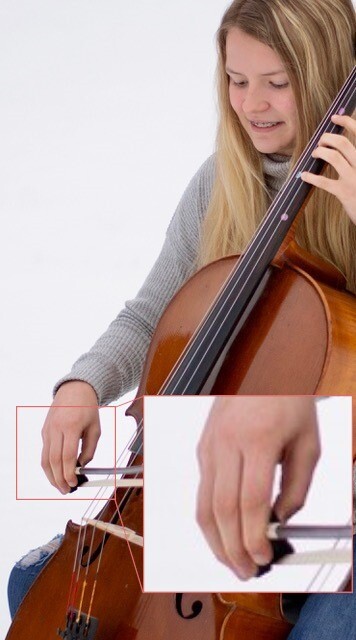 Wada Cello Grip bow holder bowing help