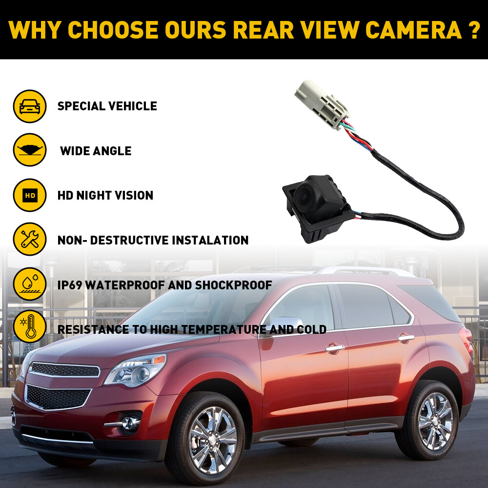 For 2010-2017 Chevy Equinox Rear View Back Up Backup Reverse Parking Camera EOA