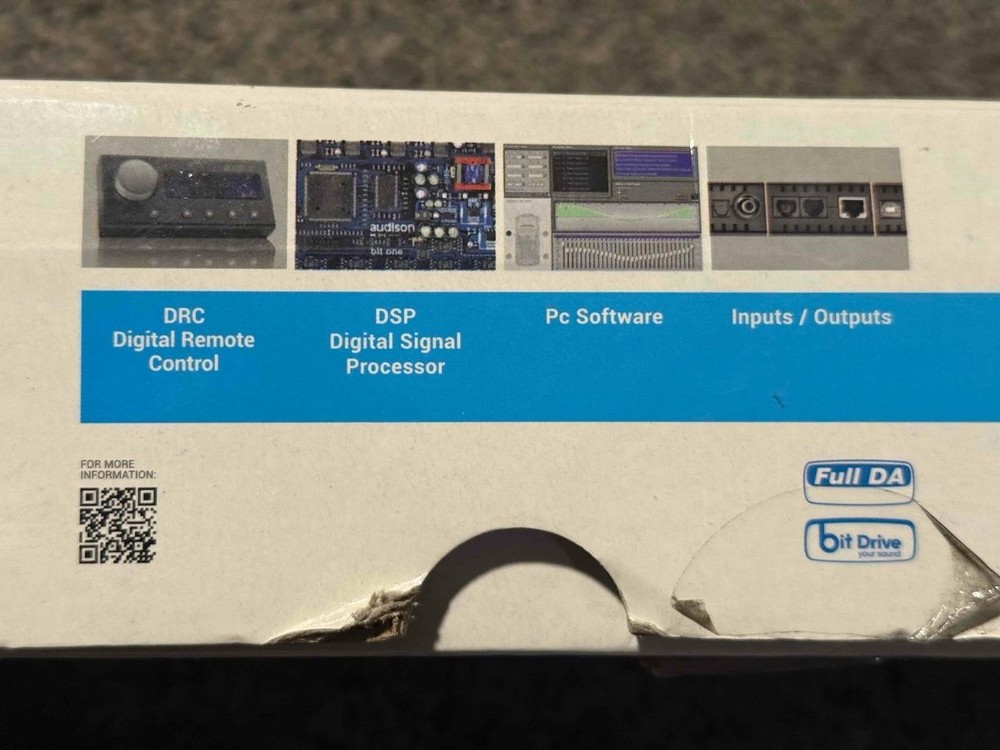 Audison Bit One Signal Interface Processor 8 Channel In Out One.1 w/ Box Cables