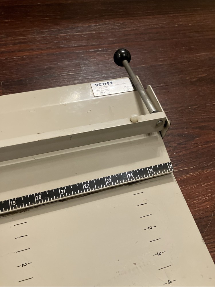 VTG SCOTT Blueprint Plan Clamp Storage Rack Model SM97